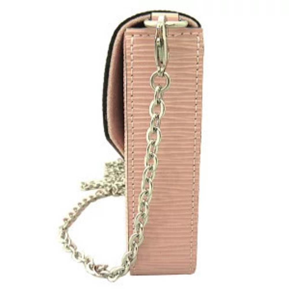 Louis Vuitton Shoulder Pink Wallet Pochette Felicie Chain Bag Epi Pink
